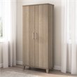 Somerset Tall Storage Cabinet with Doors in Ash Gray - Engineered Wood