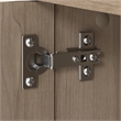 Somerset Tall Storage Cabinet with Doors in Ash Gray - Engineered Wood