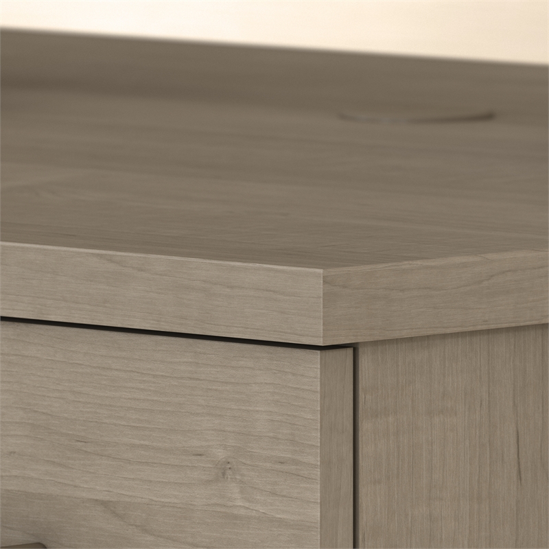 Somerset Tall Storage Cabinet with Doors in Ash Gray - Engineered Wood