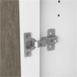 Key West Engineered Wood Kitchen Pantry Cabinet with Doors in Shiplap Gray/White