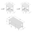 Mayfield Farmhouse Coffee Table with End Tables - Engineered Wood