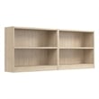 Universal Small 2 Shelf Bookcase Set in Natural Elm - Engineered Wood