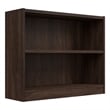 Universal Small 2 Shelf Bookcase in Black Walnut - Engineered Wood
