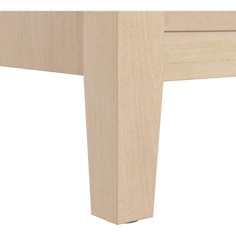 Bush Home Camille 58W Fluted TV Stand with Storage in Natural Birch