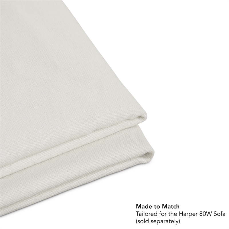 Bush Home Harper Slipcover for Bush Home Harper 80W Sofa in Ivory Fabric