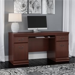  furniture birmingham wood executive credenza in harvest cherry 3610 