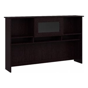 Cabot Hutch with Lifting Door in Espresso Oak - Engineered Wood