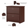 Cabot 2 Drawer Lateral File Cabinet in Harvest Cherry - Engineered Wood