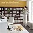Cabot Tall 5 Shelf Bookcase in Harvest Cherry - Engineered Wood