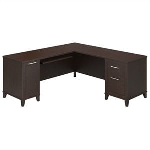 Somerset 72W L Shaped Desk with Storage - Engineered Wood