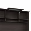 Cabot Hutch for Corner Desk or L Desk in Heather Gray - Engineered Wood