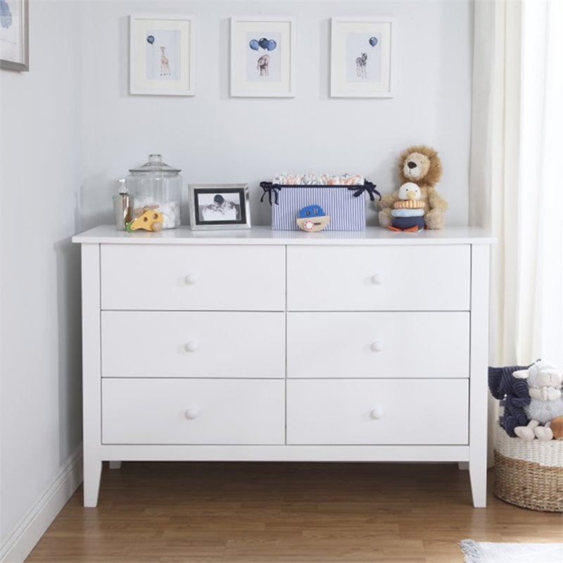 Carter's By DaVinci Morgan 6-Drawer Double Dresser in White