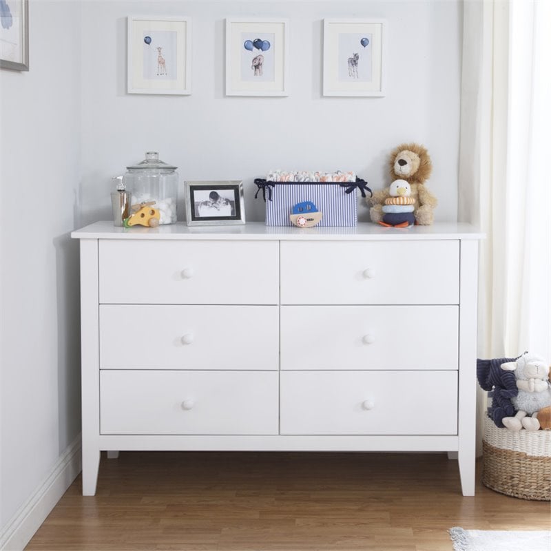 Carter's By DaVinci Morgan 6-Drawer Double Dresser in White