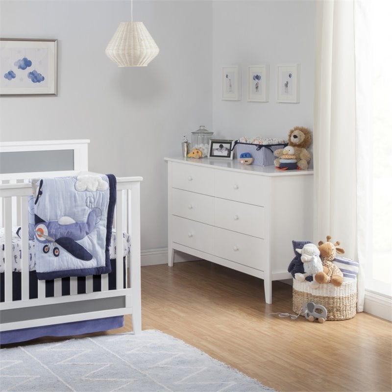 Carter's By DaVinci Morgan 6-Drawer Double Dresser in White