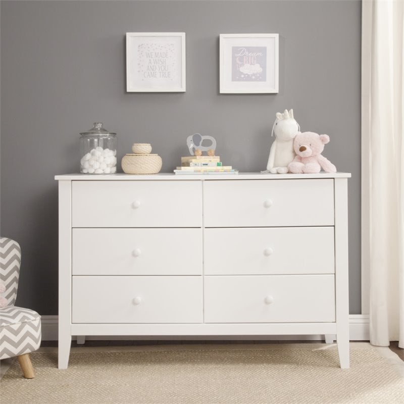 Carter's By DaVinci Morgan 6-Drawer Double Dresser in White