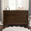 Carter's By DaVinci Morgan 6 Drawer Wood Double Dresser in Espresso