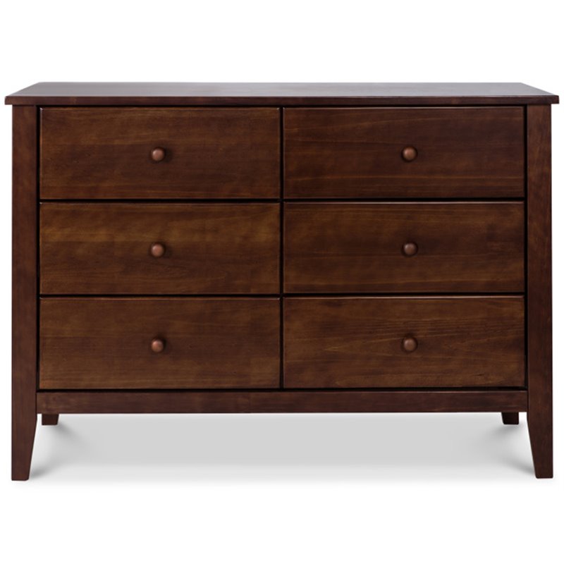 Carter's By DaVinci Morgan 6 Drawer Wood Double Dresser in Espresso