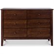 Carter's By DaVinci Morgan 6 Drawer Wood Double Dresser in Espresso