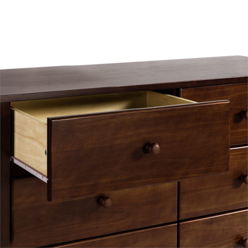 Carter's By DaVinci Morgan 6 Drawer Wood Double Dresser in Espresso