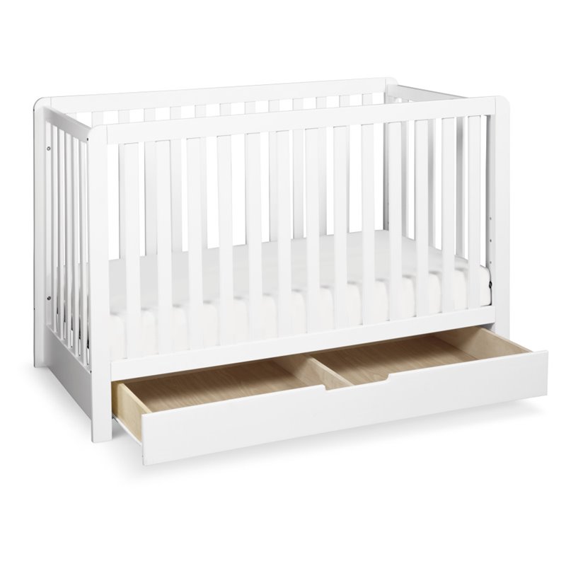 Carter's By DaVinci Colby 4-In-1 Convertible Crib With Trundle Drawer in White