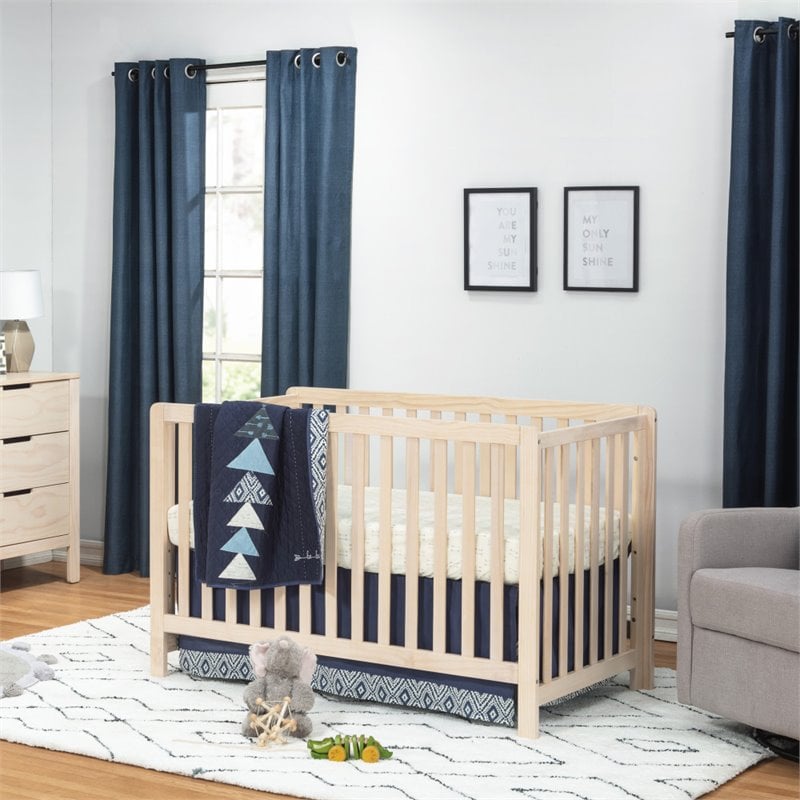 Carter's By DaVinci Colby 4-in-1 Low-Profile Convertible Crib in Washed Natural