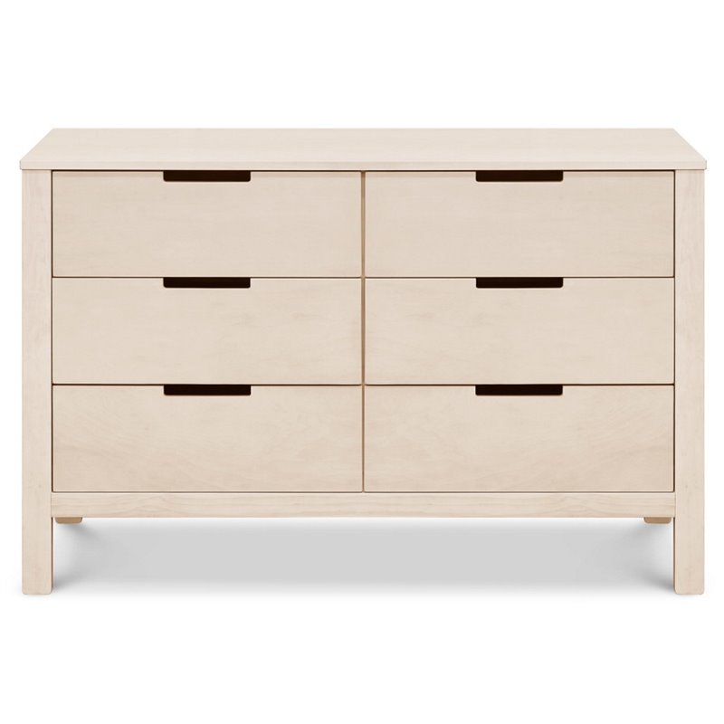 Carter's By DaVinci Colby 6-Drawer Wood Double Dresser in Washed Natural
