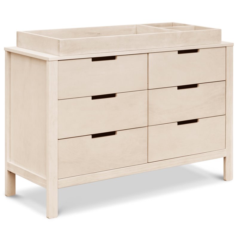 Carter's By DaVinci Colby 6-Drawer Wood Double Dresser in Washed Natural