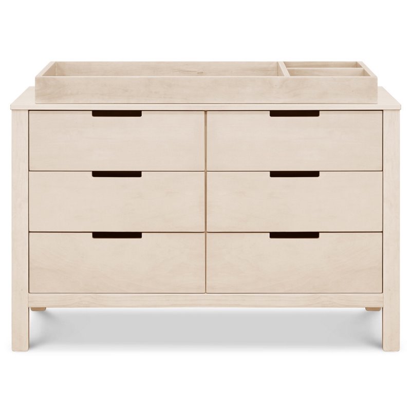 Carter's By DaVinci Colby 6-Drawer Wood Double Dresser in Washed Natural