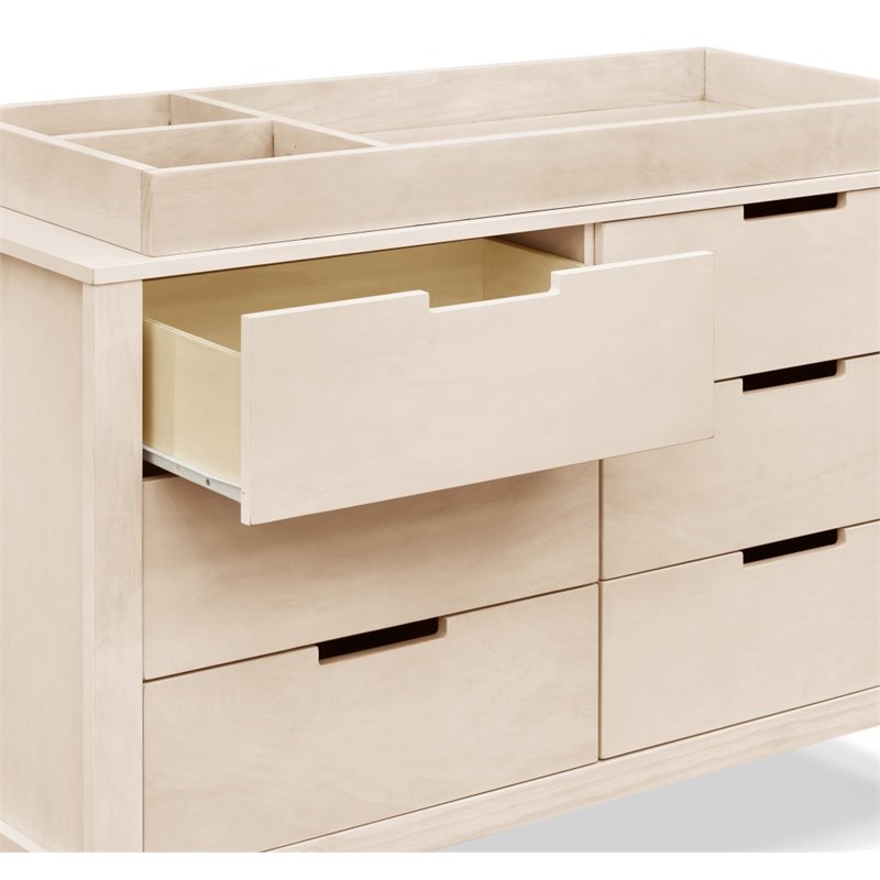 Carter's By DaVinci Colby 6-Drawer Wood Double Dresser in Washed Natural