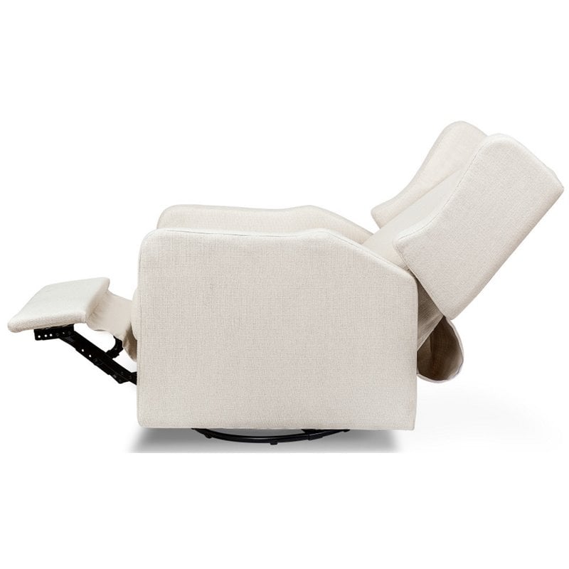 Carter's By DaVinci Arlo Transitional Fabric Recliner and Swivel Glider in Beige
