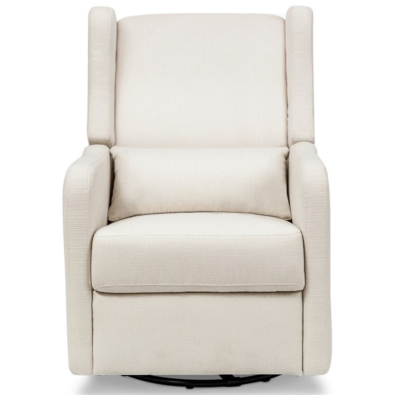 Carter's By DaVinci Arlo Transitional Fabric Recliner and Swivel Glider in Beige