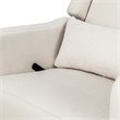 Carter's By DaVinci Arlo Transitional Fabric Recliner and Swivel Glider in Beige