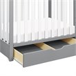 Carter's Colby 4-in-1 Convertible Mini Crib with Trundle in Gray and White