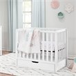 Carter's Colby 4-in-1 Convertible Mini Crib with Trundle in White