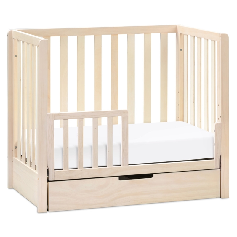 Carter's Colby 4-in-1 Convertible Mini Crib with Trundle in Washed Natural