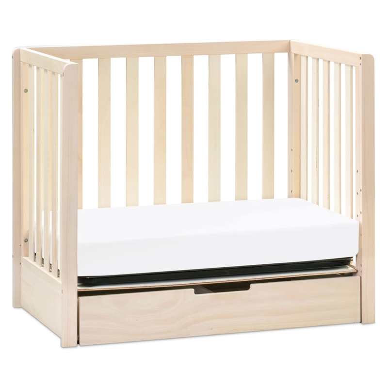 Carter's Colby 4-in-1 Convertible Mini Crib with Trundle in Washed Natural