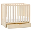Carter's Colby 4-in-1 Convertible Mini Crib with Trundle in Washed Natural