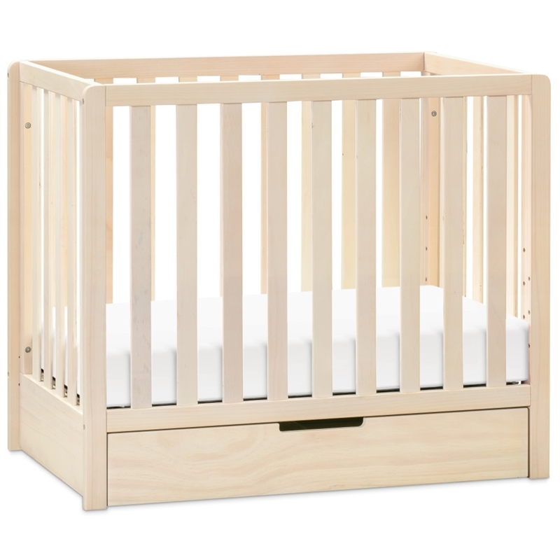 Carter's Colby 4-in-1 Convertible Mini Crib with Trundle in Washed Natural