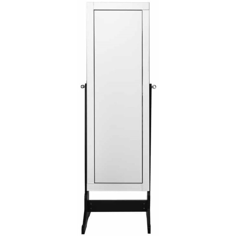 Posh Living Harper Jewelry Cheval Armoire & Makeup Storage in Black