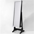 Posh Living Harper Jewelry Cheval Armoire & Makeup Storage in Black