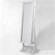 Posh Living Harper Jewelry Cheval Armoire & Makeup Storage in White