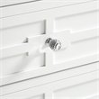 Posh Living Peyton Modern 2-Drawer Nightstand with Lucite Legs in White