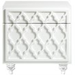 Posh Living Lydia Modern 1-Drawer Nightstand in White