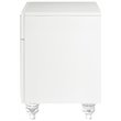 Posh Living Lydia Modern 1-Drawer Nightstand in White
