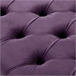 Posh Living Kennedy Tufted Velvet Bench with Nailhead Trim in Purple