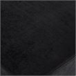 Posh Living Colin Velvet and Stainless Steel Base Ottoman in Black/Gold
