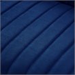 Posh Living Hayden Velvet Tuxedo Sofa with Y-Metal Base in Navy Blue/Chrome