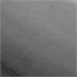 Posh Living Colin Velvet Upholstered Bench with Stainless Steel Legs Gray