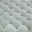 Posh Living Adrian Button Tufted Velvet Storage Ottoman in Gray