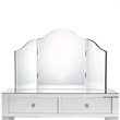 Posh Living Caleb 2-Drawer Bedroom Vanity Set with Stool and Mirror in Black